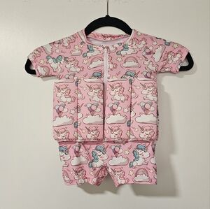 Pink Unicorn Kids Swim Suit